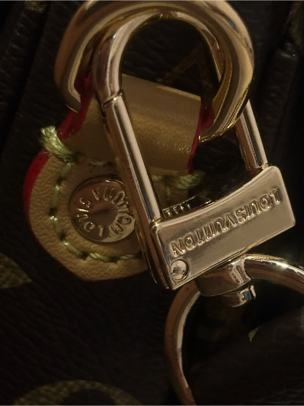 Louis Vuitton Brown Monogram Flap Shoulder Bag with Gold Hardware